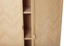 HÜBSCH HERRINGBONE cabinet natural size M