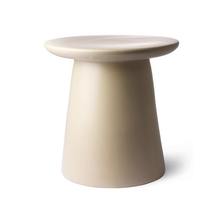 Stolik boczny z gliny HKLIVING EARTHENWARE naturalny rozmiar M