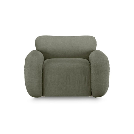 Arc lounge fauteuil, frame sand, linen, army green