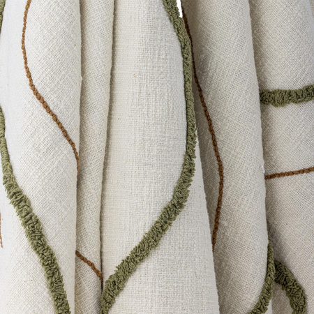 Osasio Throw, Green, Cotton OEKO-TEX®