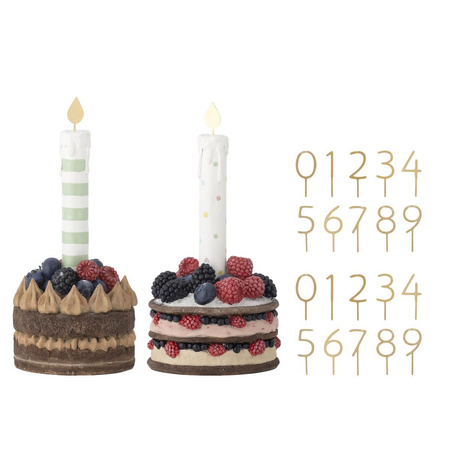 Hooray Birthday Decoration, Red, Polyresin