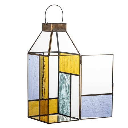 Drew Lantern, Copper, Glass