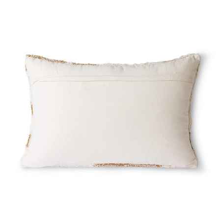 Fluffy cushion white/beige (35x55)