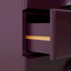 Chest of 3 drawers, mulberry