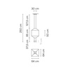 Lampa wisząca VIBIA Wireflow 3D czarna Casambi 2700K