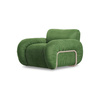 Arc lounge fauteuil, frame sand, royal velvet, green