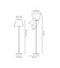 ARTEMIDE Melampo floor lamp brown