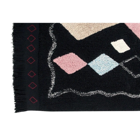 Dywan bawełniany Lorena Canals MEKNES czarny 140 x 200 cm