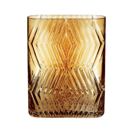Glass vase HÜBSCH AMBER yellow