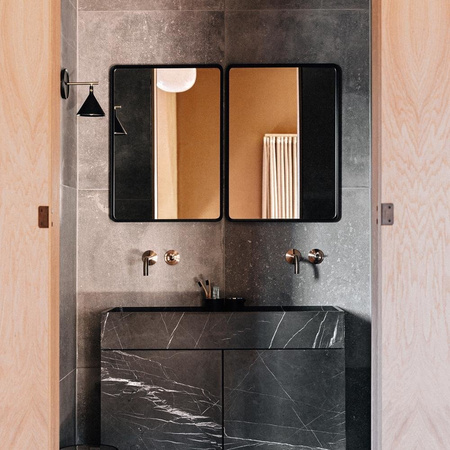 MENU Norm Rectangular Black Hanging Mirror