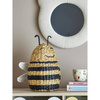 Finn Basket w/Lid, Black, Water Hyacinth