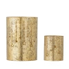 Zestaw 2 świeczników Bloomingville MISTA złotych