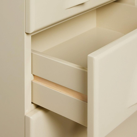 Chest of 8 drawers, cream