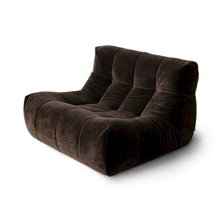 Lazy lounge chair, royal velvet espresso