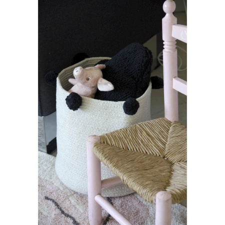 Kosz Lorena Canals NATURAL BLACK czarny