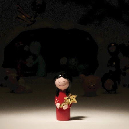 Dekoracja świąteczna Figurka z porcelany ALESSI Christmas collection czerwona