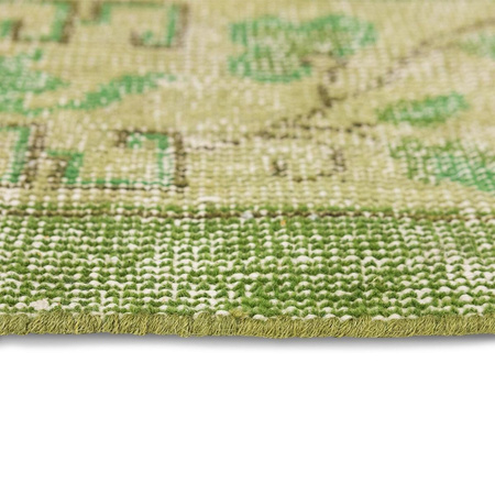 Wool knotted rug green (200x300)