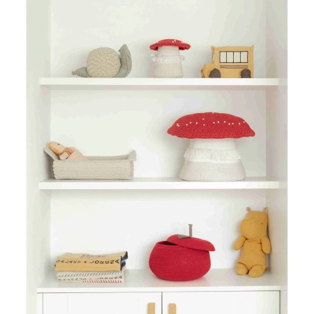 Kosz Lorena Canals TOADSTOOL czerwono beżowy