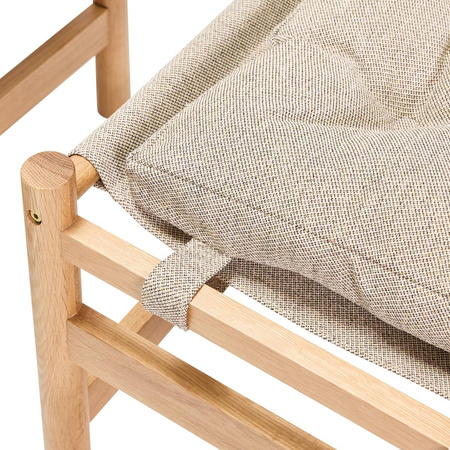 Heritage Armchair/Footstool Natural/Beige