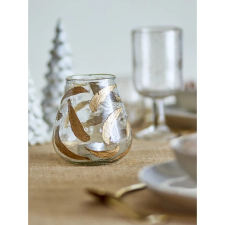 Świecznik Bloomingville FIDELIA złoty