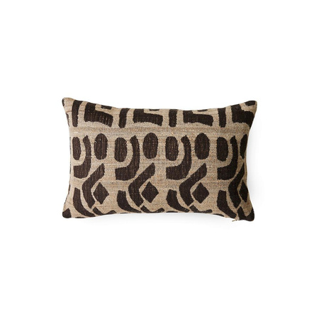 Poduszka hkliving RUSTIC brązowa rozmiar 40x25 cm