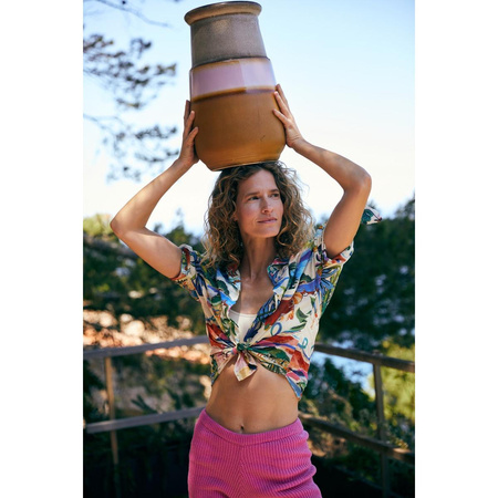 Grand floor vase caramel