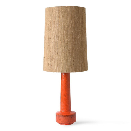 Abażur HKLIVING SILK brązowy rozmiar Ø32 cm