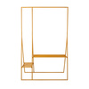 Clothing rack with hanger/hook set, ginger orange