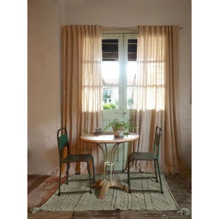 Dywan bawełniany Lorena Canals BEREBER STYLE  zielony 200 x 140 cm