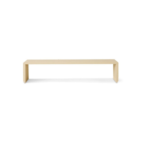 Ławka HKLIVING SLATTED żółta rozmiar 160 cm