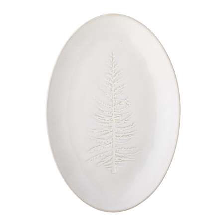 Winter Serving Plate, Nature, Stoneware