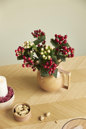 HÜBSCH HERRINGBONE natural dining table