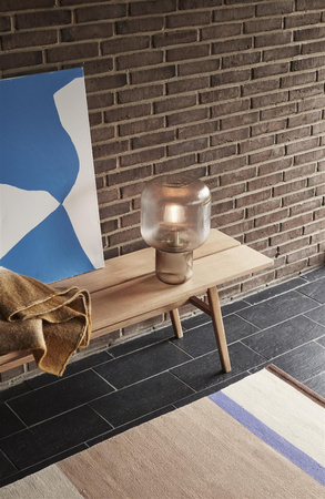 HÜBSCH PIRUM table lamp brown