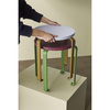 Smile Stool Light green/Orange