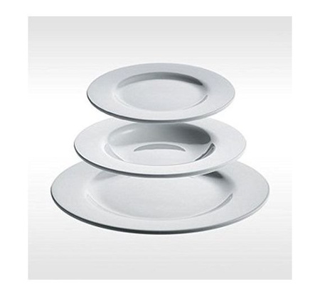 ALESSI Platebowlcup dessert plate white