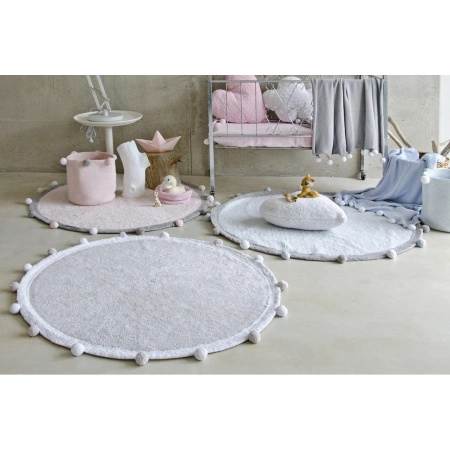 Dywan bawełniany Lorena Canals BUBBLY szary Ø120 cm