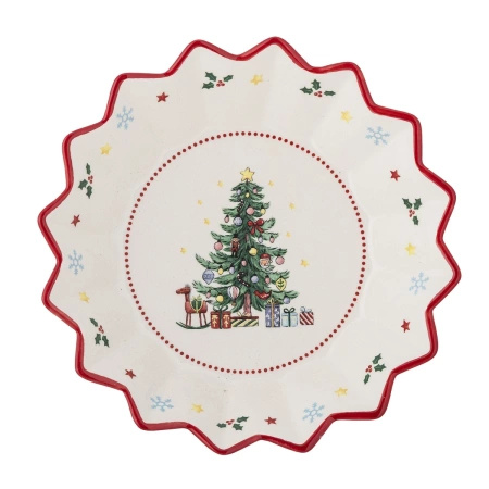 Naive Bowl, Red, Ceramic