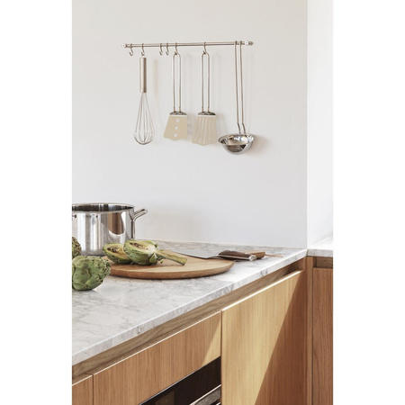 Uchwyt ścienny z 6 haczykami Eva Trio srebrny