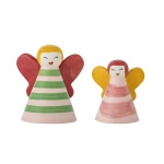 Zestaw 2 aniołków Bloomingville CARAMELLA różowych
