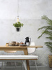 Hanging lamp, plant holder Florence 52x19cm, white