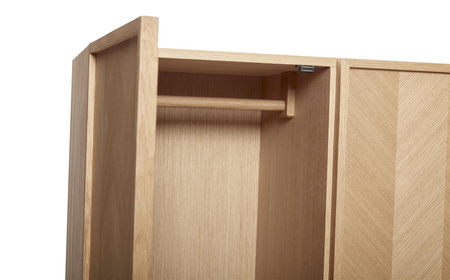 HÜBSCH HERRINGBONE cabinet natural size L