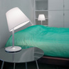 Lampa stołowa nocna Artemide Melampo Notte srebrna