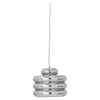 Spike Pendant Lamp, Silver, Glass