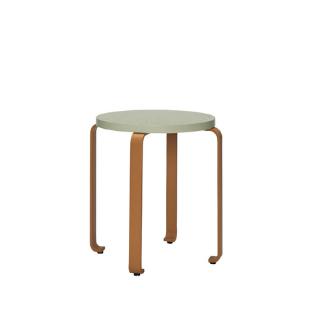 Smile Stool Light green/Orange