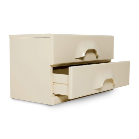 Chest of 2 drawers, cream