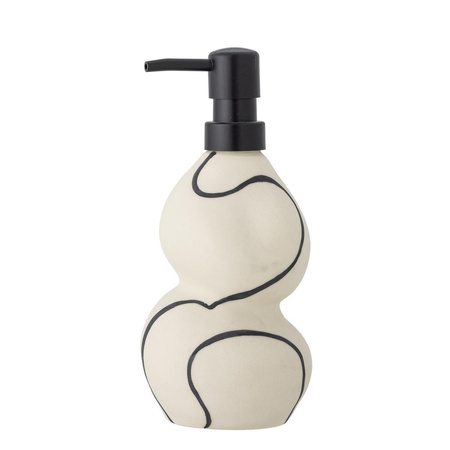 Minna Soap Dispenser, White, Stoneware