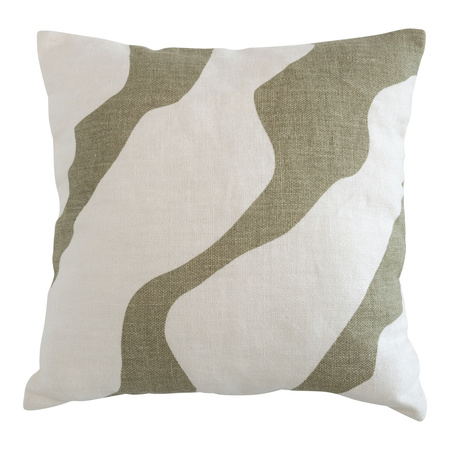 cushion Flusso moss stone