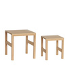 Puzzle Side Table Natural (set of 2)