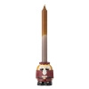 Feast Candle Holder, Red, Stoneware