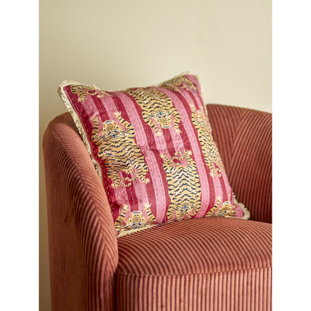 Poirino Cushion, Pink, Cotton